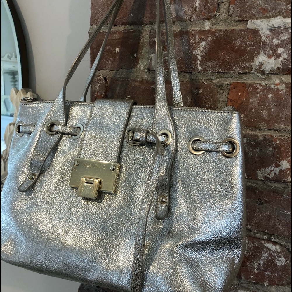 JIMMY CHOO... metallic handbag